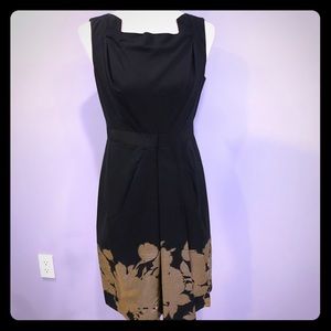 SALE!! Elie Tahari gold embroidered cocktail dress